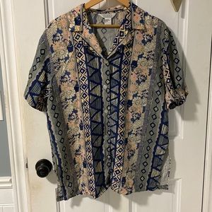 100% silk vintage shirt